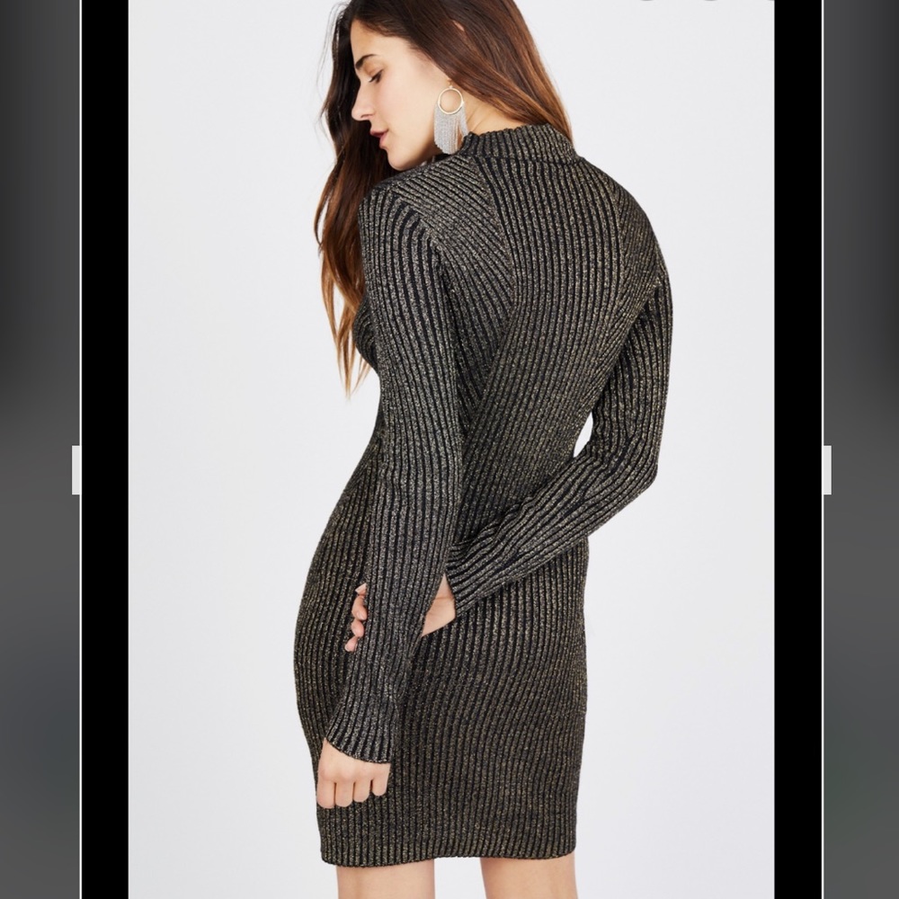 NWOT BCBGeneration Bodycon Sparkle Sweater Dress - Picture 2 of 7